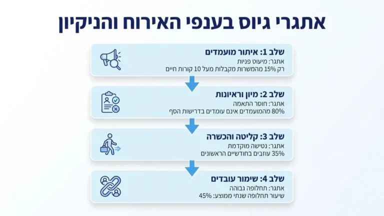 מנהל מסעדה מתמודד עם אתגרי גיוס עובדים ולחץ בסרוויס