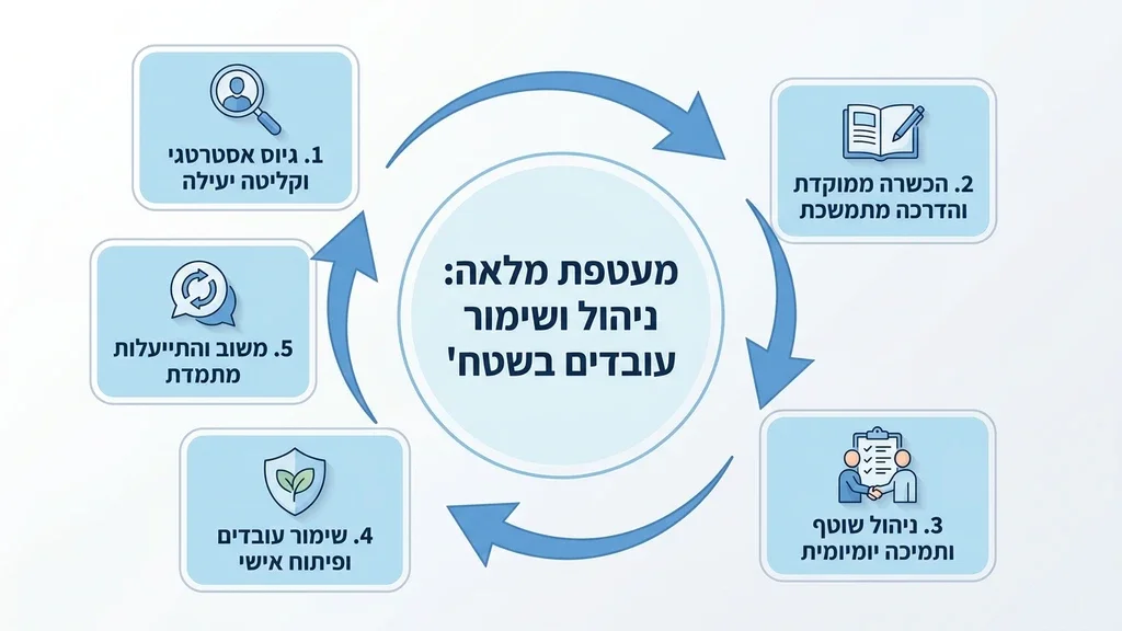 ניהול כוח אדם וליווי עובדים חדשים בעסק